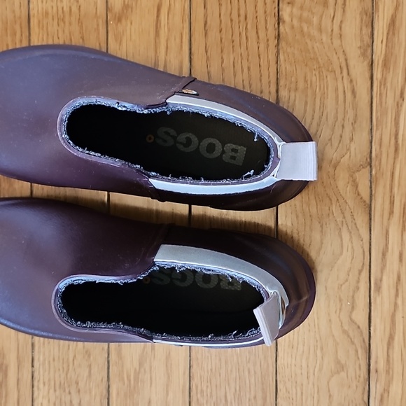 Bogs Flora Bootie Waterproof Rain Boots In Violet - Picture 5 of 9